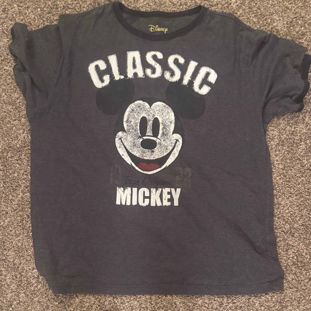Disney Mickey Mouse Classic Kids T-Shirt - Dark Gray